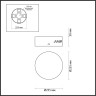 База ODEON LIGHT CROSSA HALL ODL24 495 золото/металл для 2-х колец 5072/2R