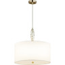 Люстра ODEON LIGHT POLLEN MODERN ODL_EX24 43 E14 5*40W металл керамика ткань, золотой молочный белый 5423/5