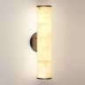 Настенный светильник ODEON LIGHT L-VISION MARBELLA ODL24 123 IP20 LED 540Лм 12W 3000K/4000K темная латунь/металл/алебастр 6675/12WL