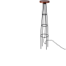 Уличный встраиваемый в грунт светильник ODEON LIGHT LIANA 7108/15GLA